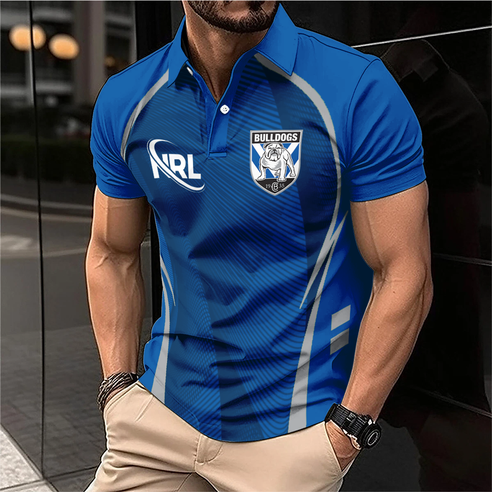Auspiritmerch Canterbury-Bankstown Bulldogs Personalized Polo Shirt Gift For Fans