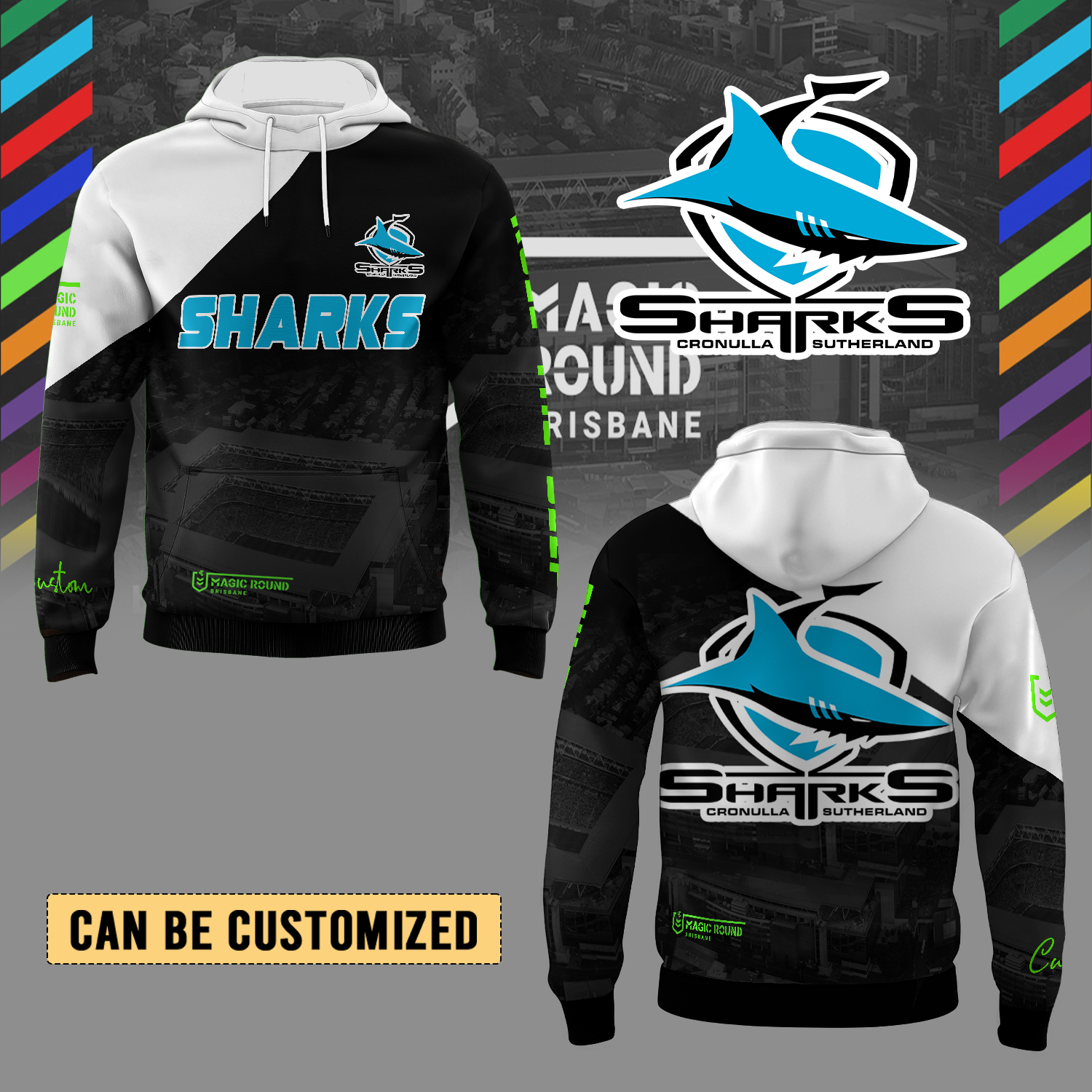 Auspiritmerch Cronulla-Sutherland Sharks Personalized Hoodie Gift For Fans