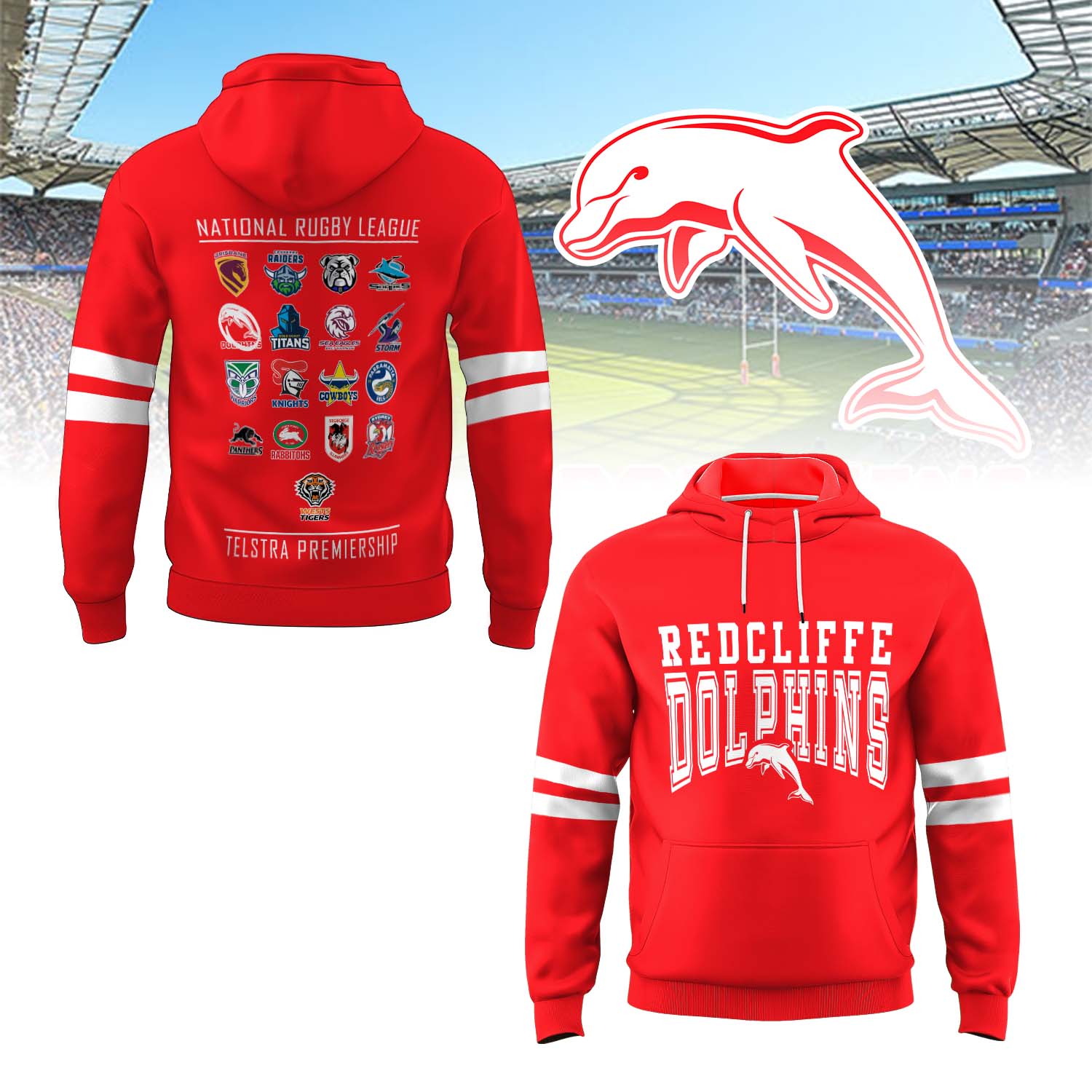 Auspiritmerch Dolphins Personalized Hoodie Gift For Fans
