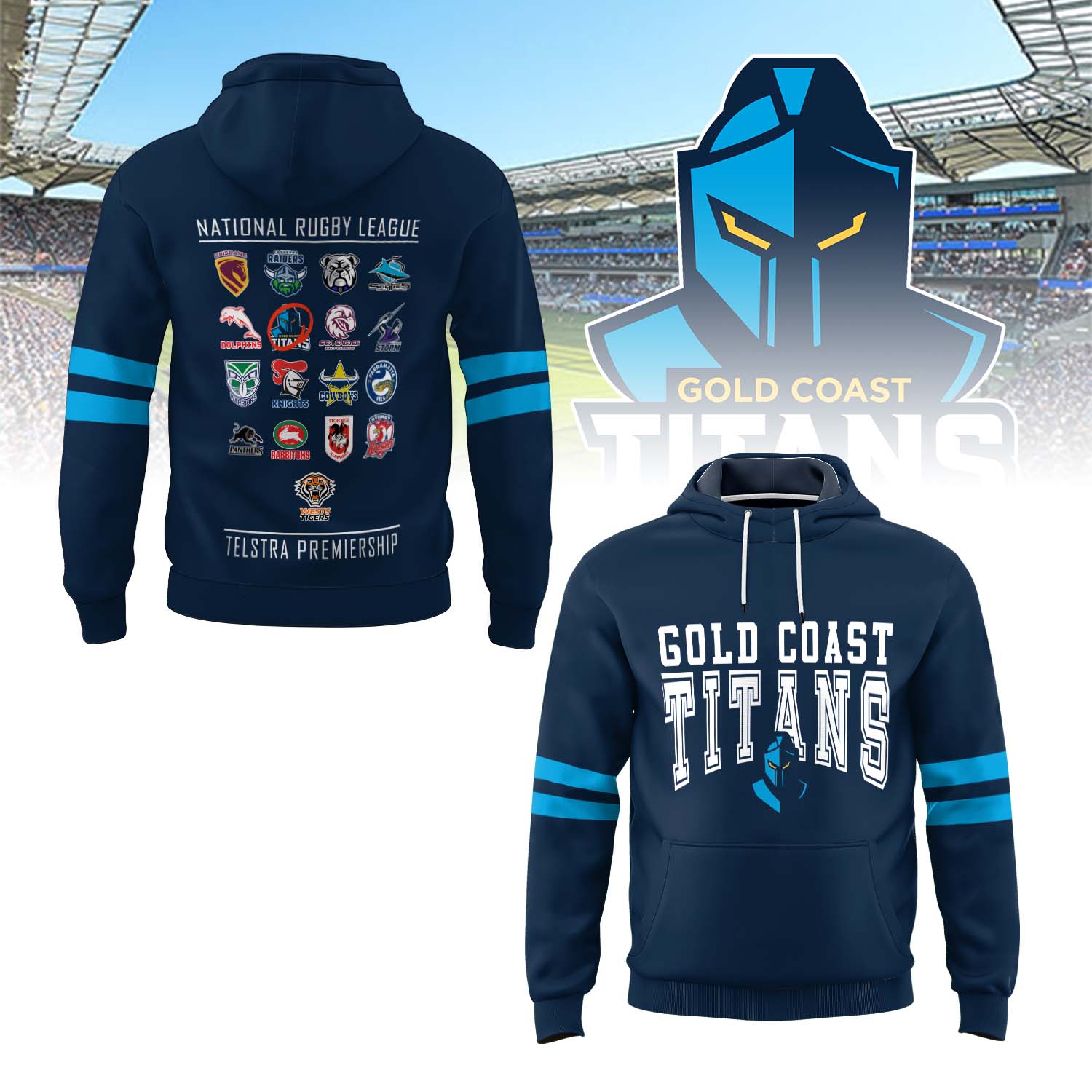 Auspiritmerch Gold Coast Titans Personalized Hoodie Gift For Fans