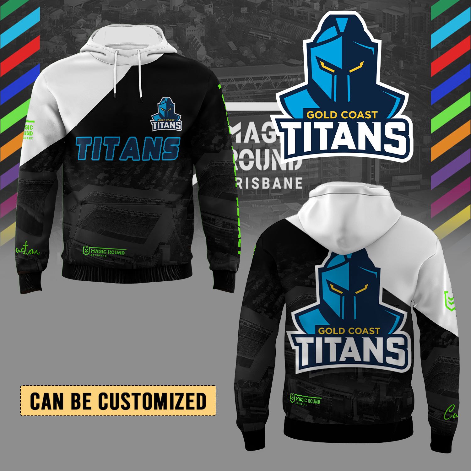 Auspiritmerch Gold Coast Titans Personalized Hoodie Gift For Fans
