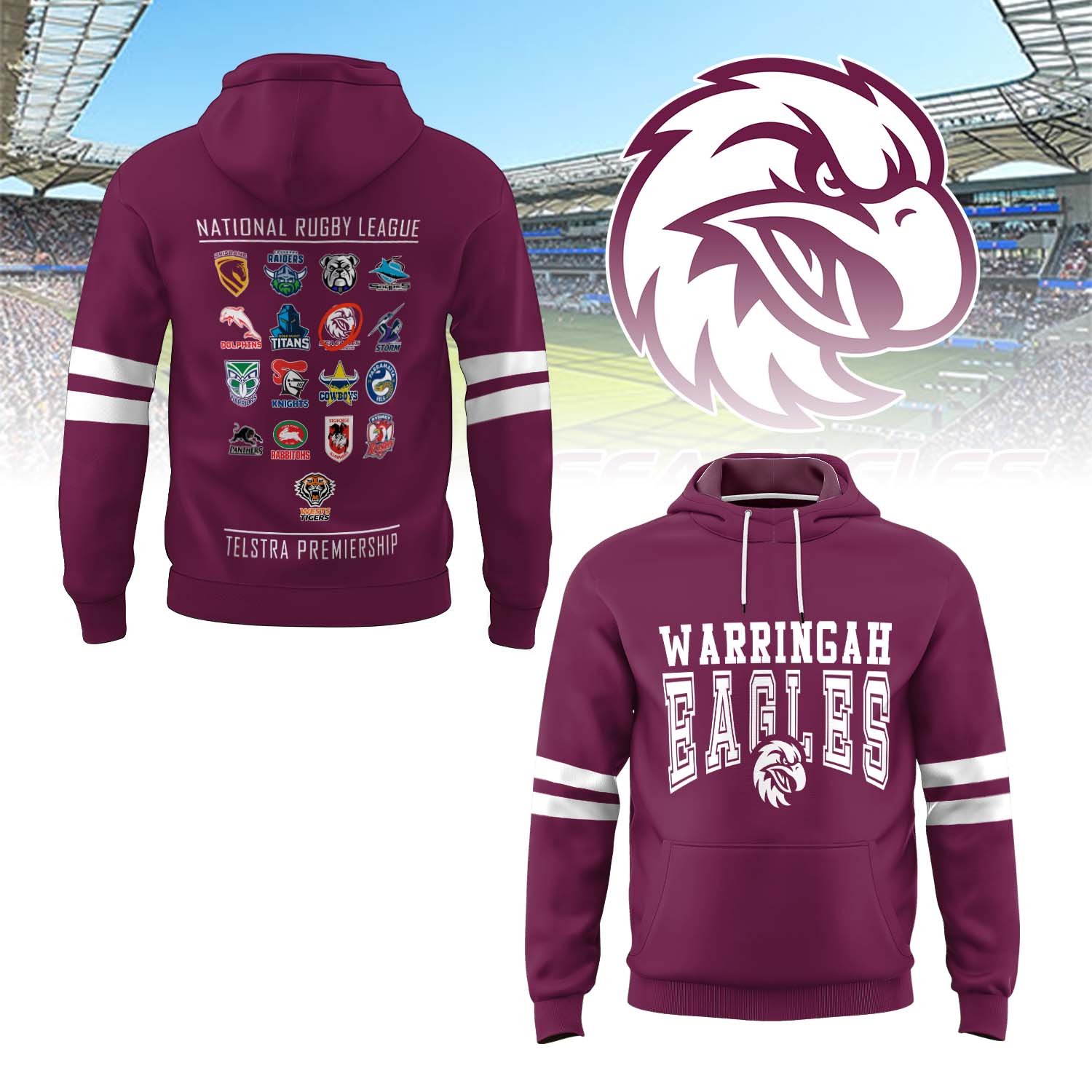 Auspiritmerch Manly Warringah Sea Eagles Personalized Hoodie Gift For Fans