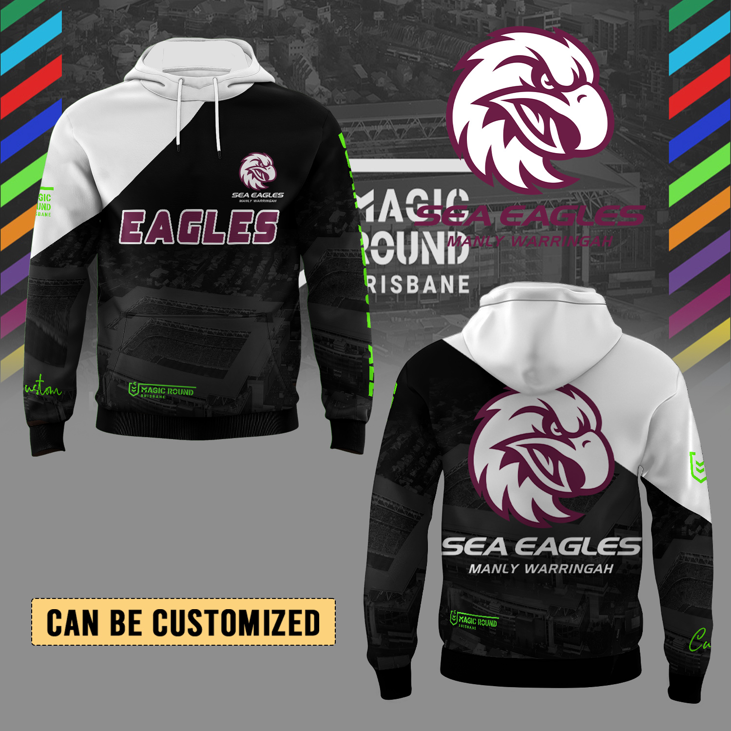 Auspiritmerch Manly Warringah Sea Eagles Personalized Hoodie Gift For Fans