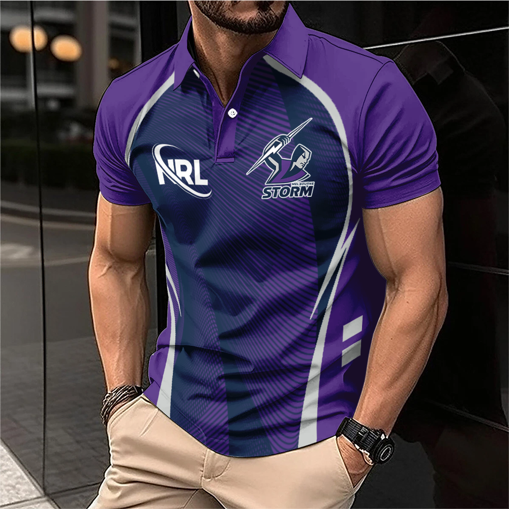 Auspiritmerch Melbourne Storm Personalized Polo Shirt Gift For Fans