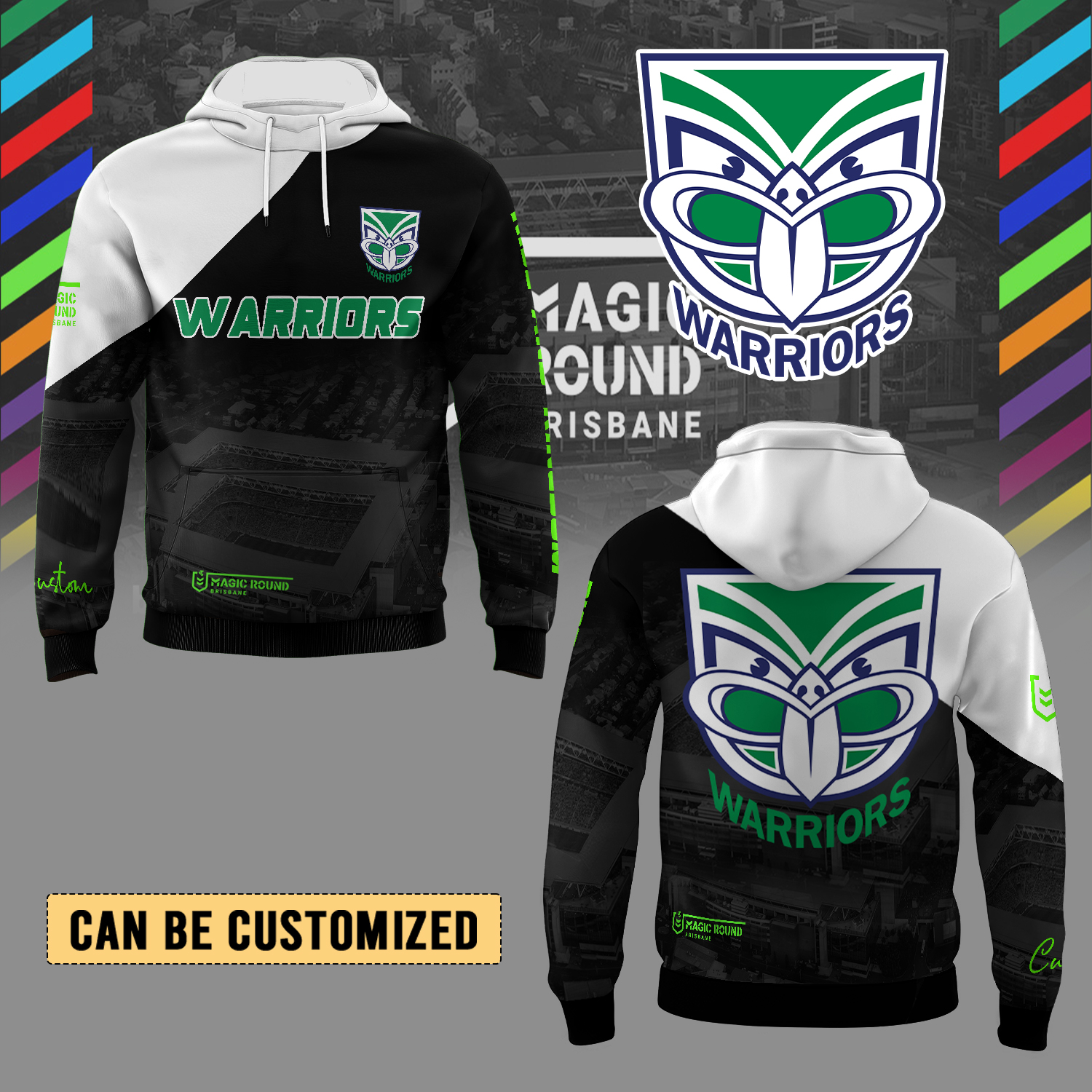 Auspiritmerch New Zealand Warriors Personalized Hoodie Gift For Fans