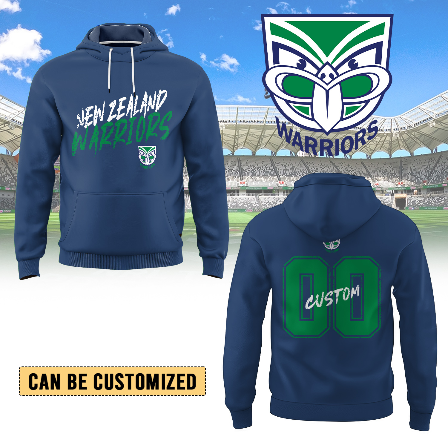 Auspiritmerch New Zealand Warriors Personalized Hoodie Gift For Fans