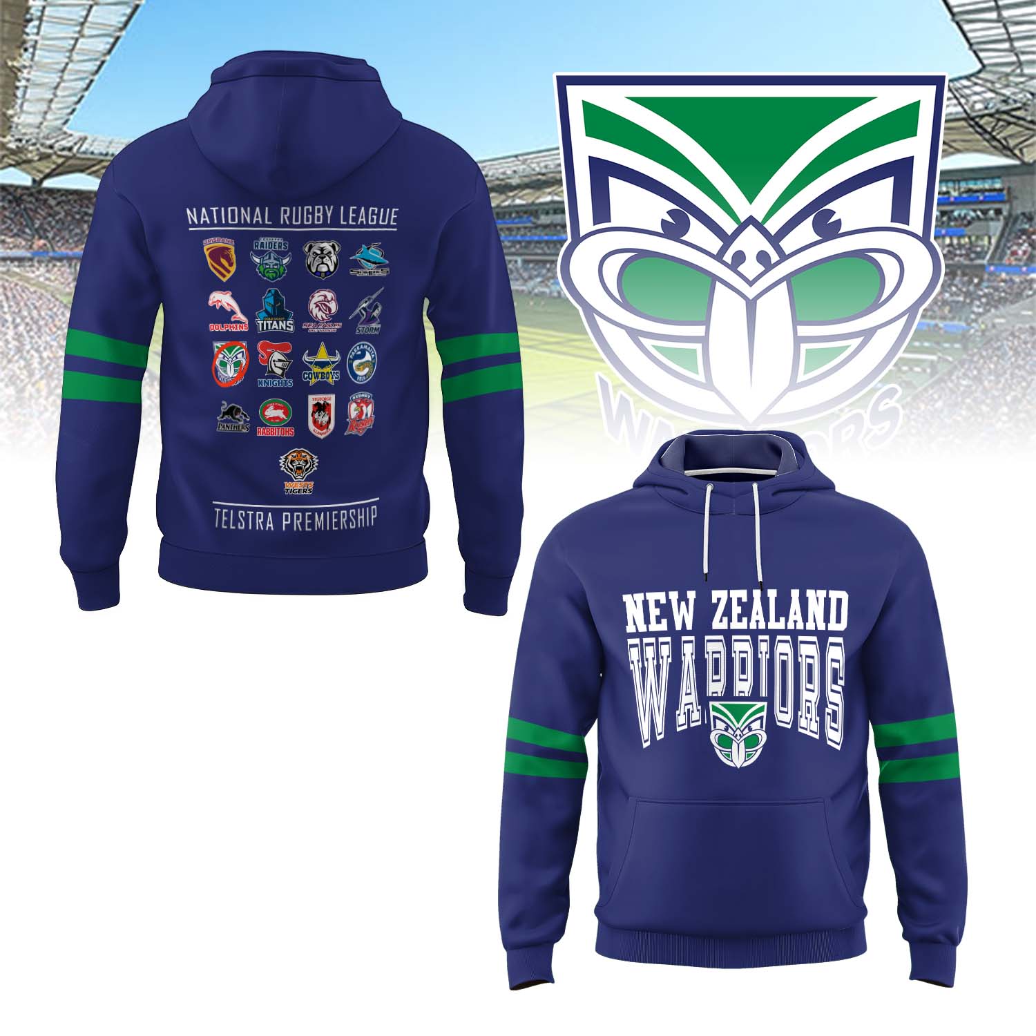 Auspiritmerch New Zealand Warriors Personalized Hoodie Gift For Fans