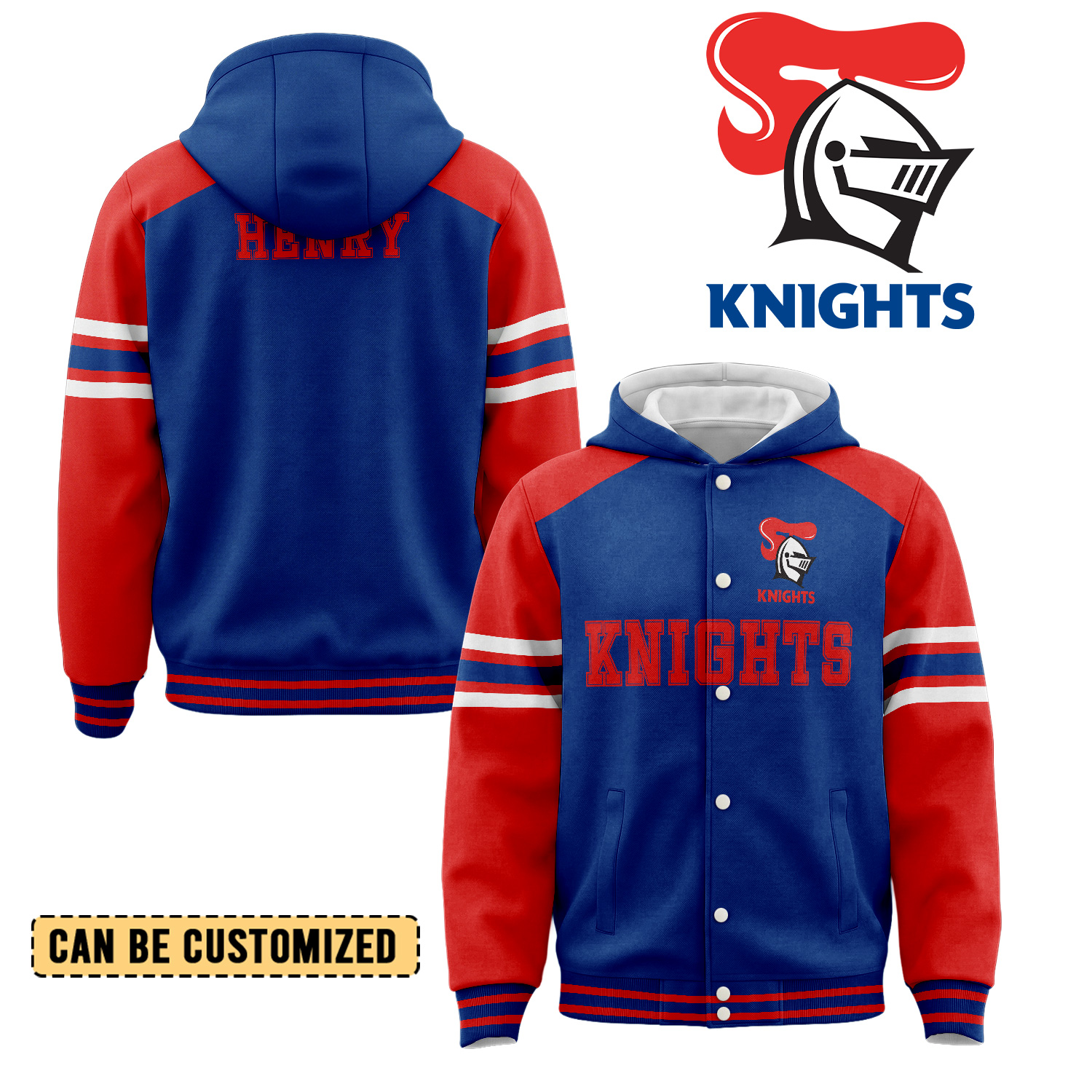 Auspiritmerch Newcastle Knights Personalized Hoodie Baseball Jacket Gift For Fans