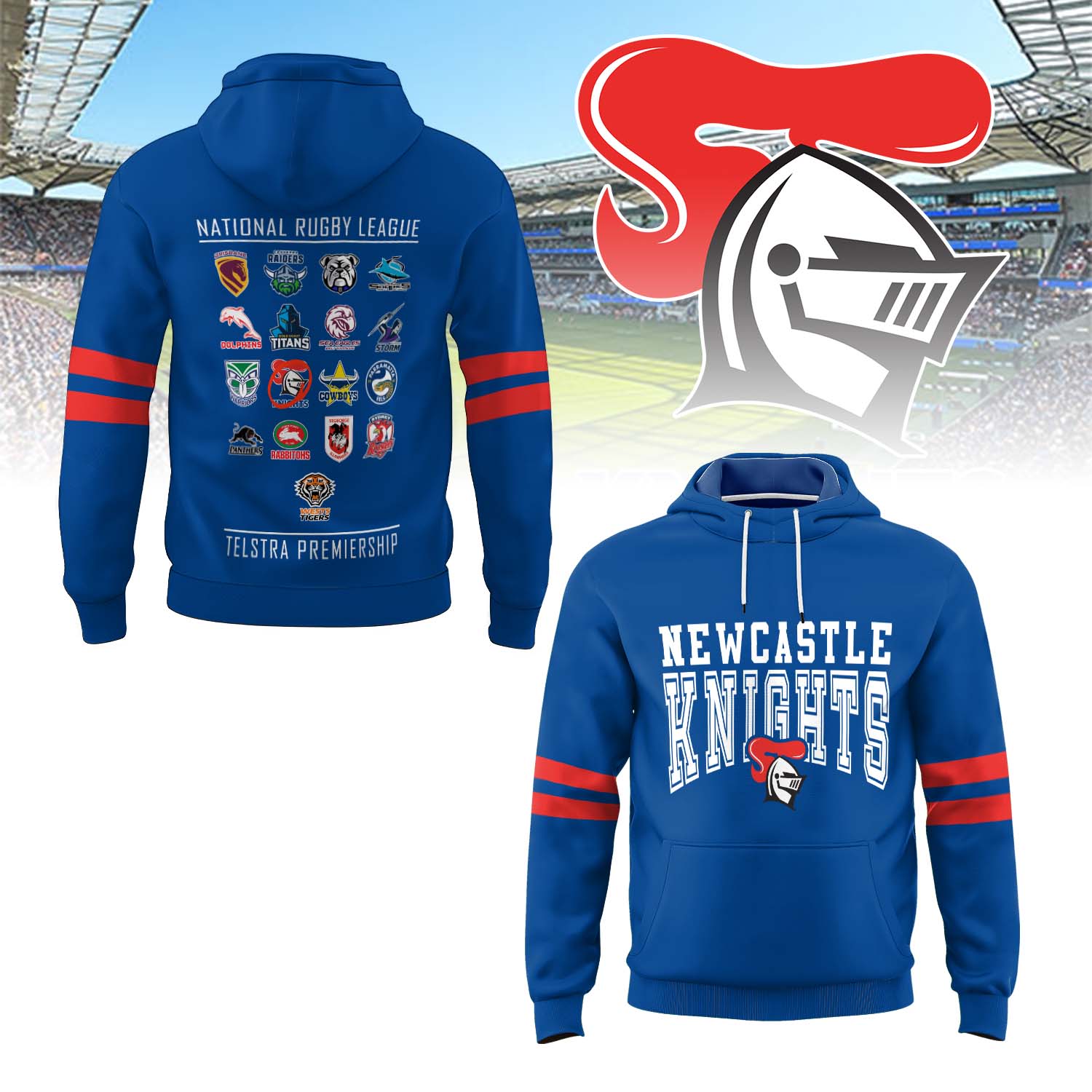 Auspiritmerch Newcastle Knights Personalized Hoodie Gift For Fans