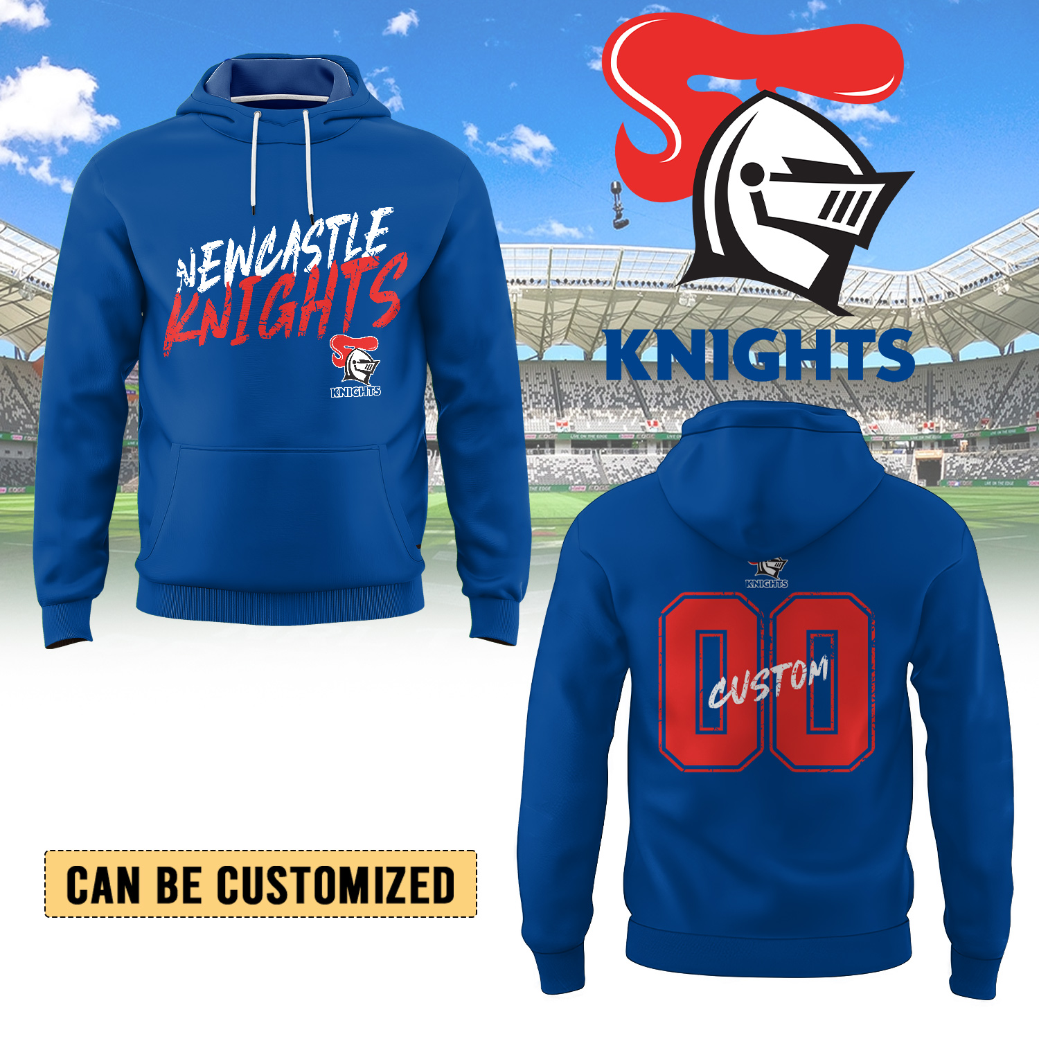 Auspiritmerch Newcastle Knights Personalized Hoodie Gift For Fans