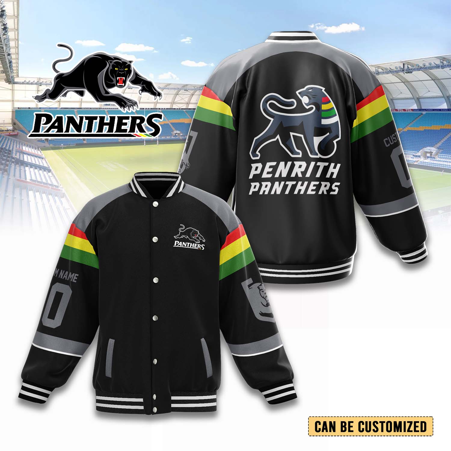 Auspiritmerch Penrith Panthers Personalized Baseball Jacket Gifts For Fans