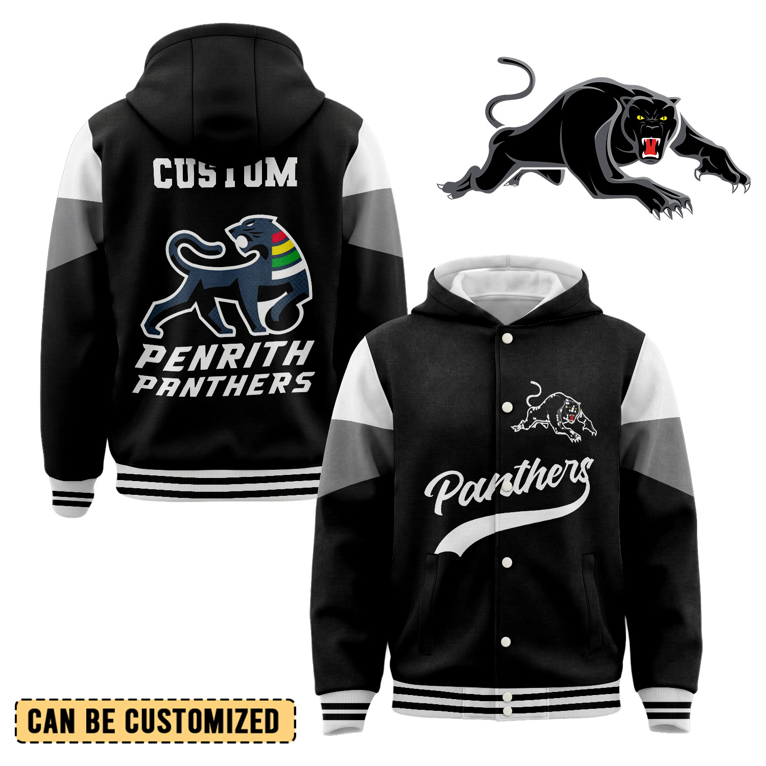 Auspiritmerch Penrith Panthers Personalized Hoodie Baseball Jacket Gift For Fans