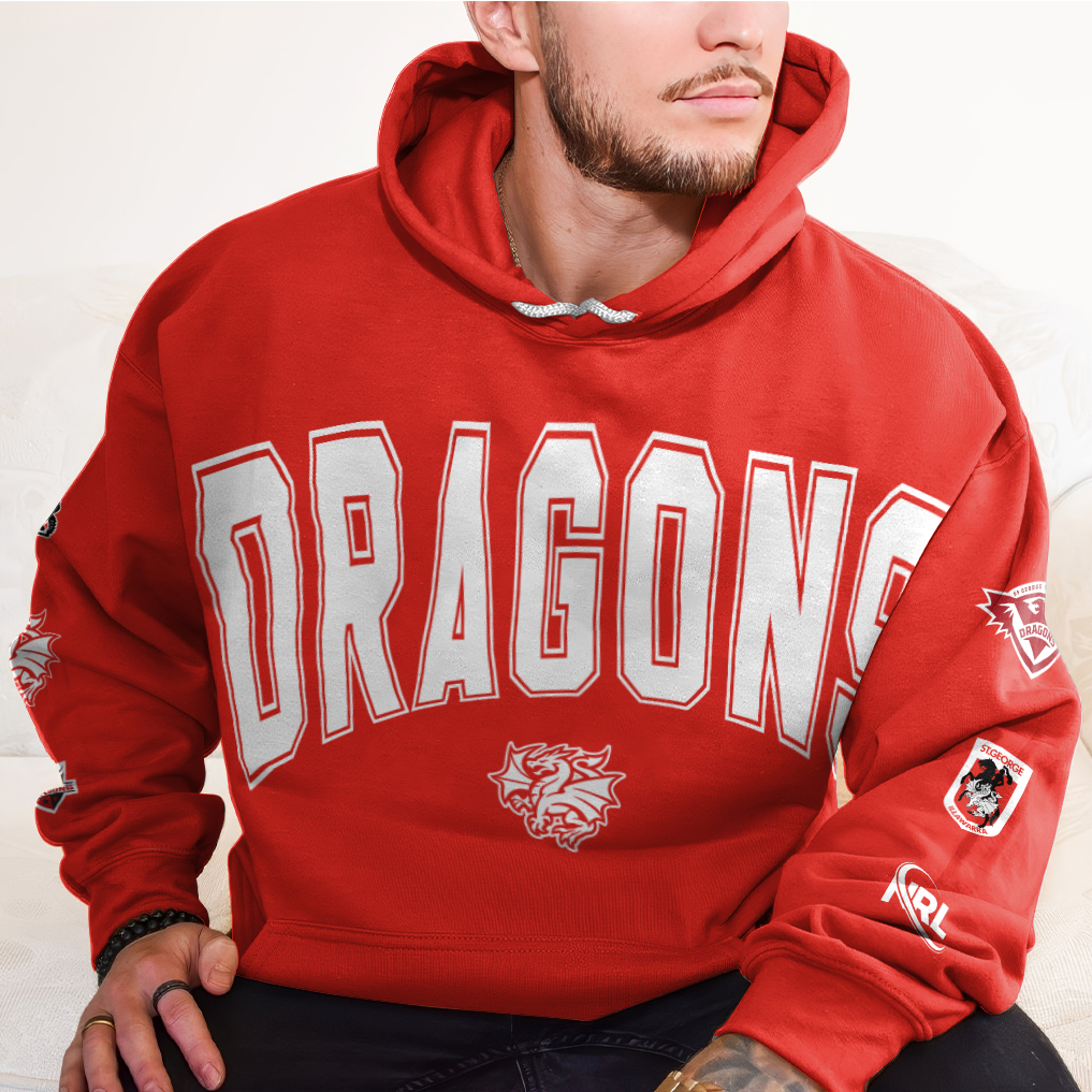 Auspiritmerch St. George Illawarra Dragons Personalized Hoodie Gift For Fans