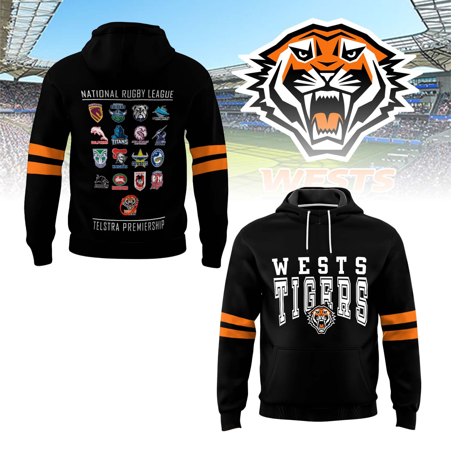 Auspiritmerch Wests Tigers Personalized Hoodie Gift For Fans