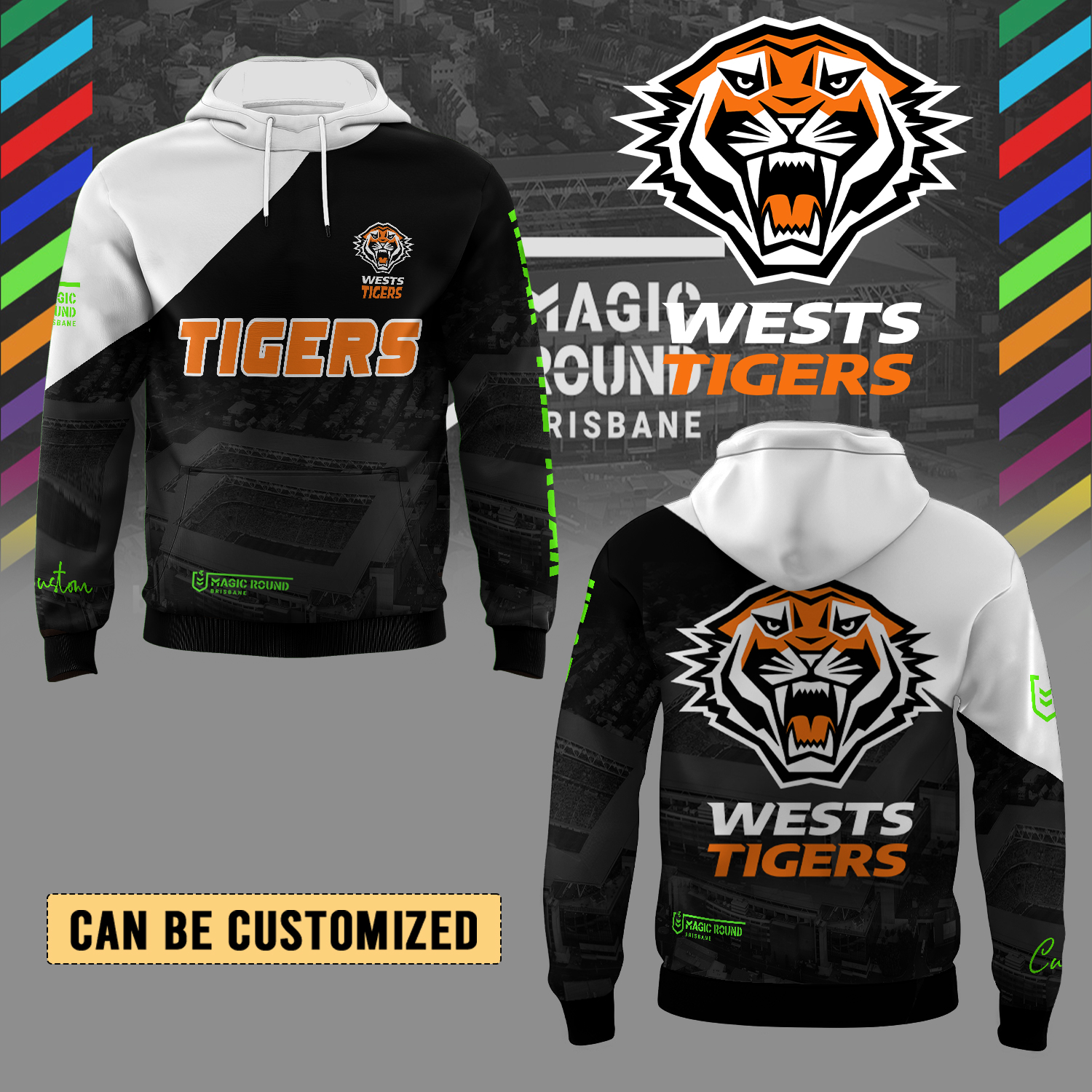 Auspiritmerch Wests Tigers Personalized Hoodie Gift For Fans