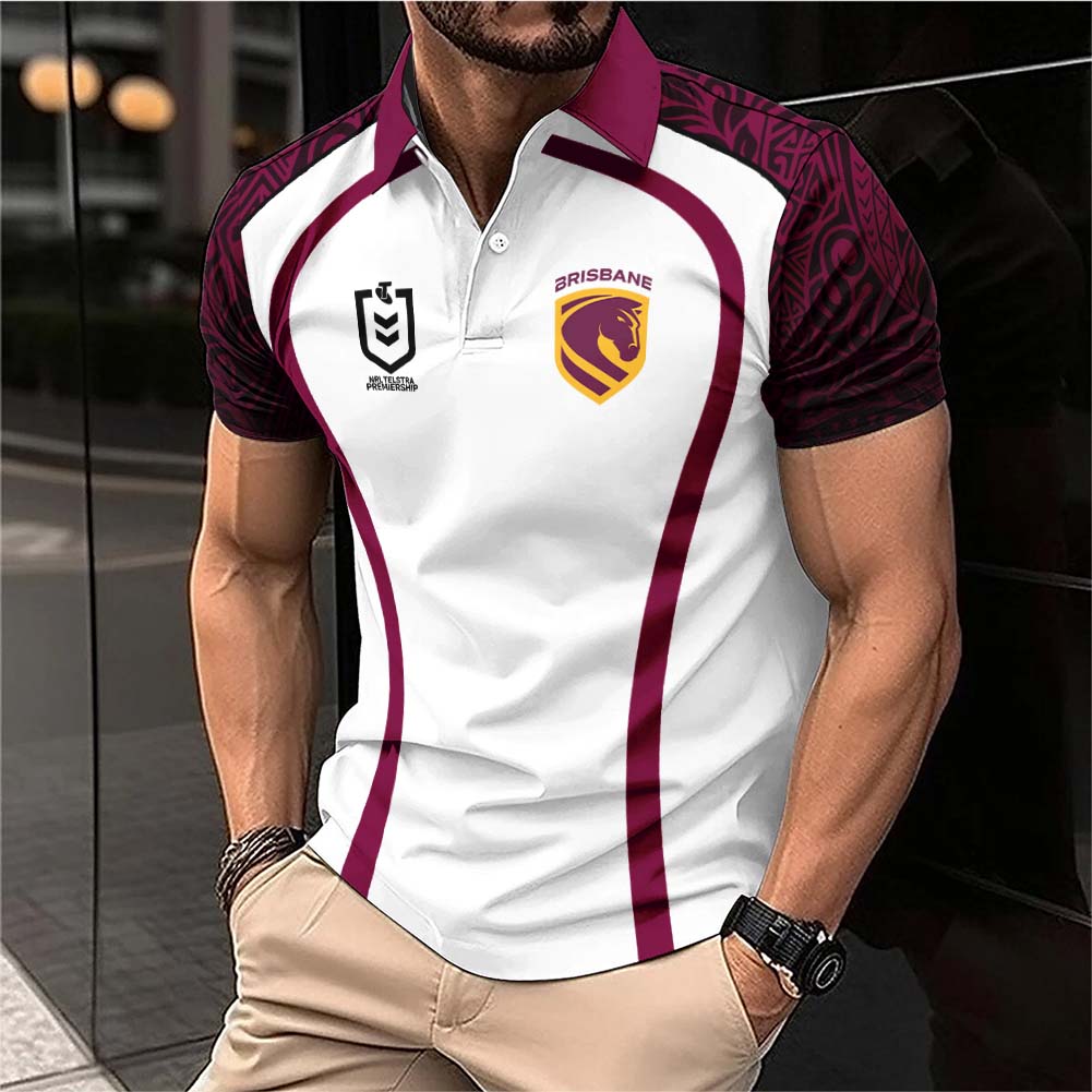 Auspiritmerch Brisbane Broncos Personalized Polo Shirt Gift For Fans