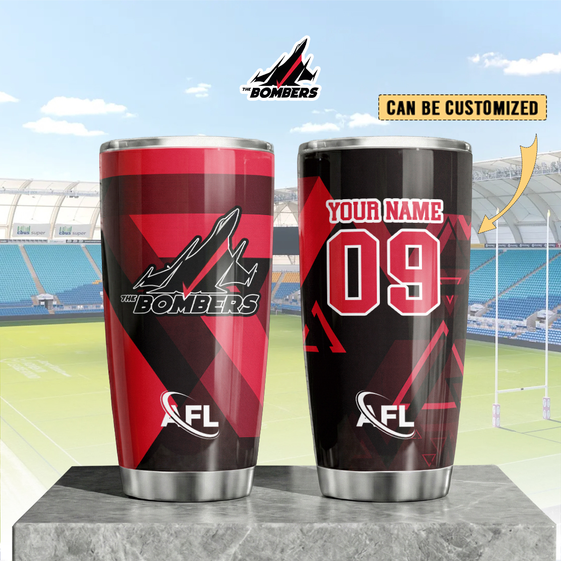 Auspiritmerch Essendon Custom Stanley Quencher 20oz Stainless Steel Tumbler
