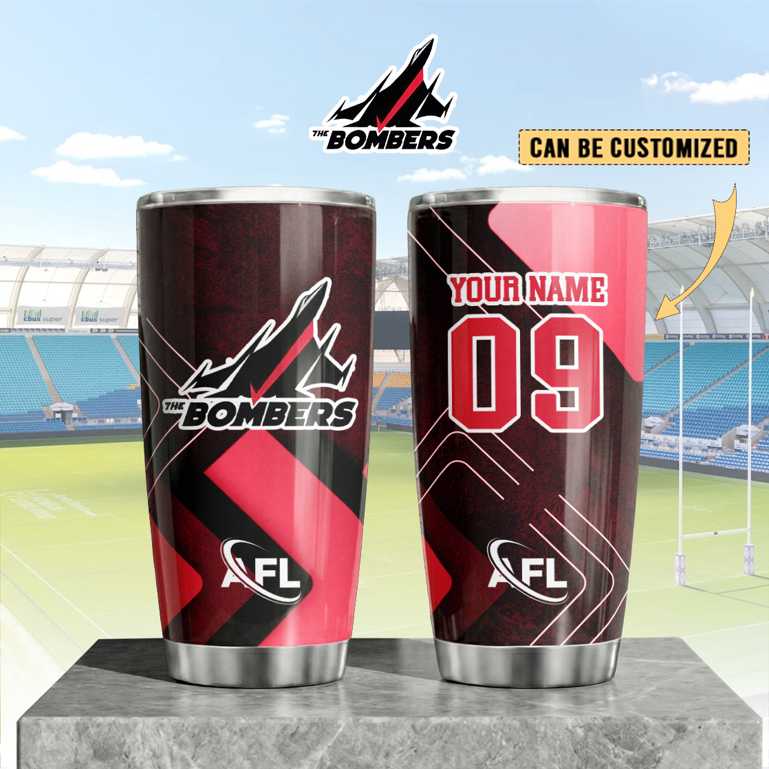 Auspiritmerch Essendon Custom Stanley Quencher 20oz Stainless Steel Tumbler