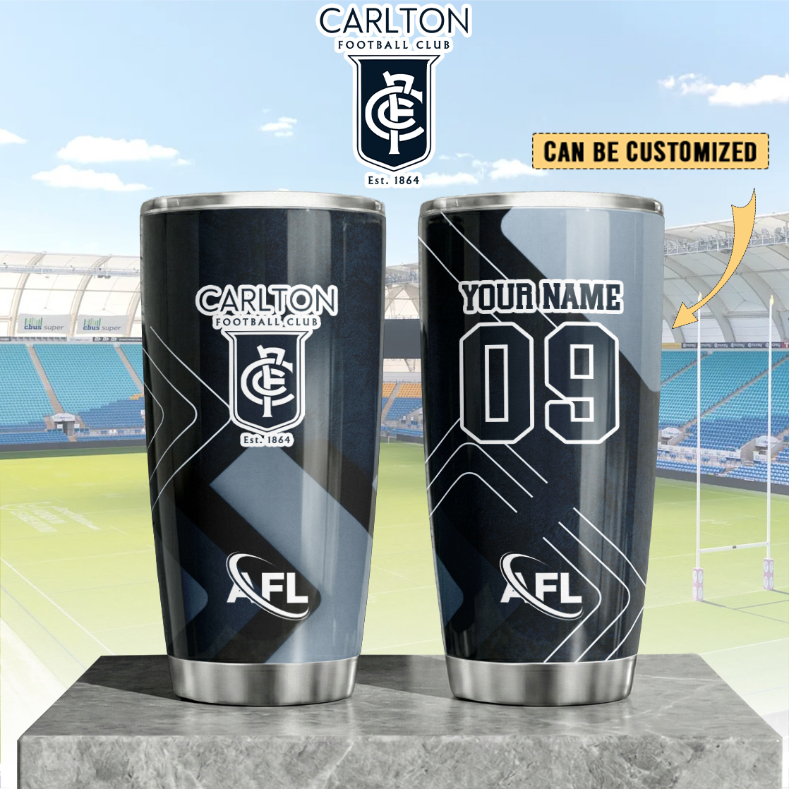 Auspiritmerch Carlton Blues Custom Stanley Quencher 20oz Stainless Steel Tumbler