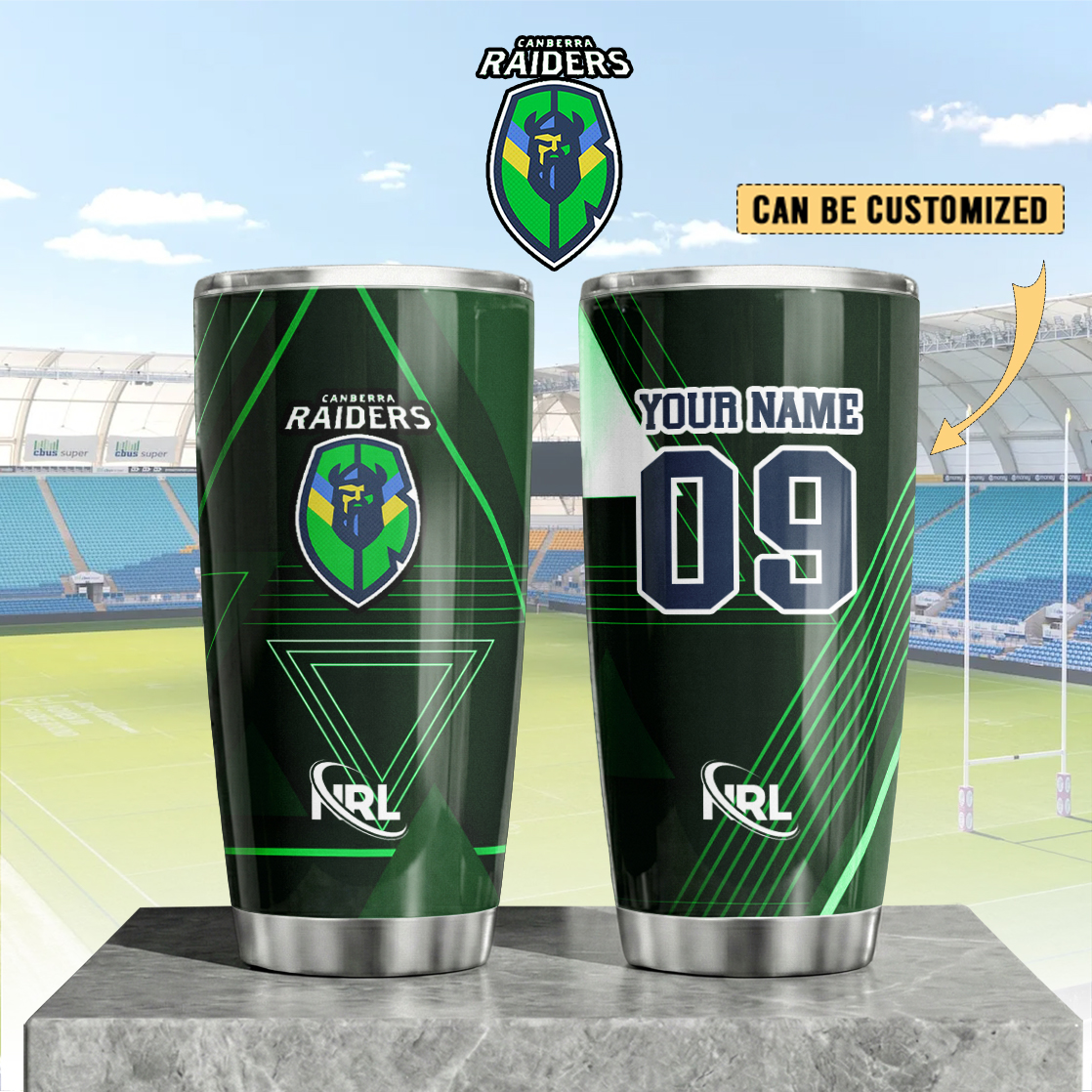 Auspiritmerch Canberra Raiders Custom Stanley Quencher 20oz Stainless Steel Tumbler