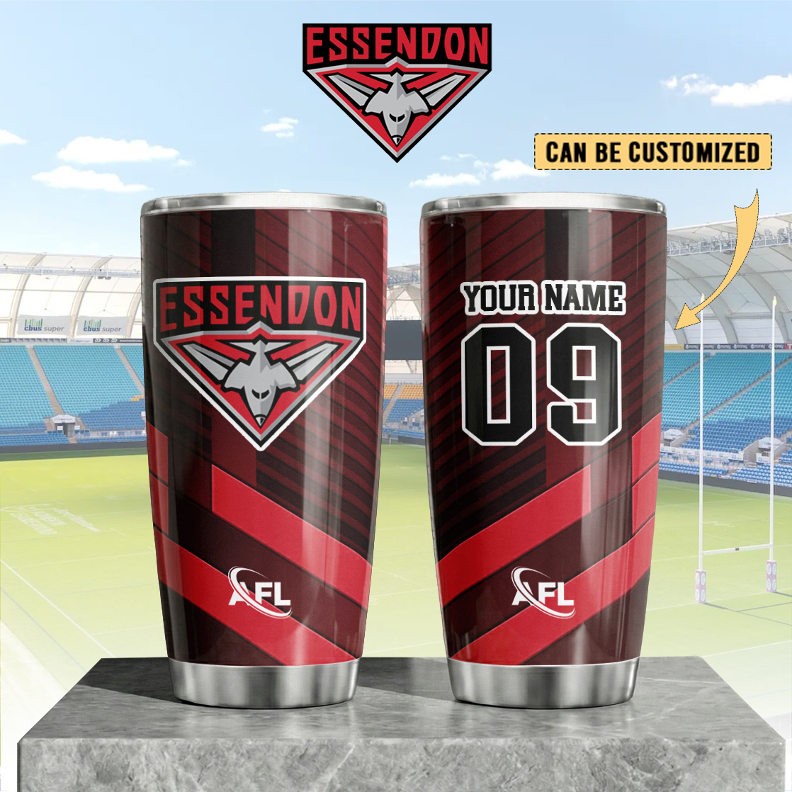 Auspiritmerch Essendon Custom Stanley Quencher 20oz Stainless Steel Tumbler