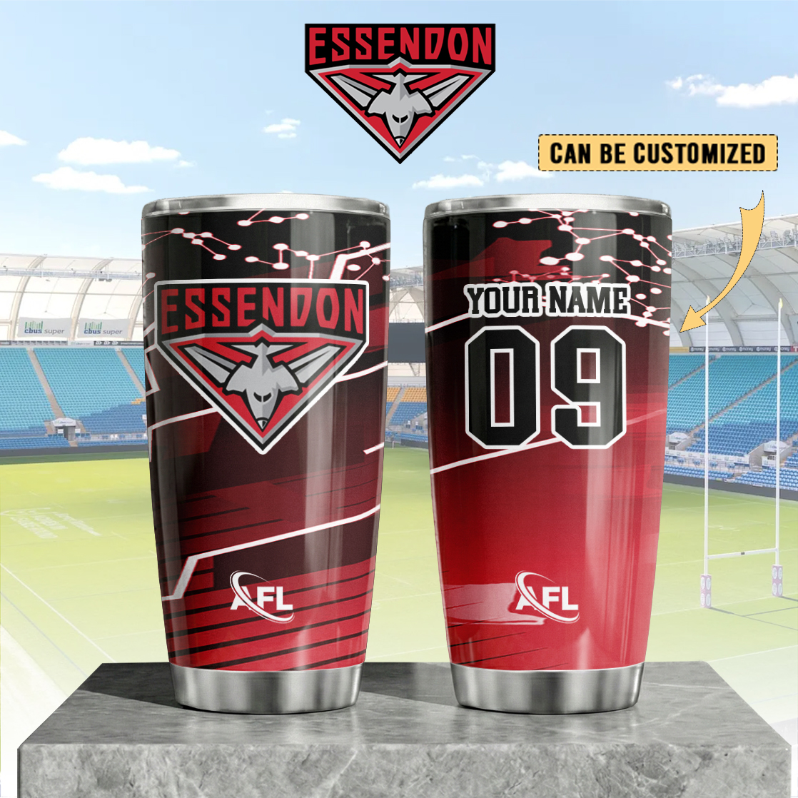 Auspiritmerch Essendon Custom Stanley Quencher 20oz Stainless Steel Tumbler