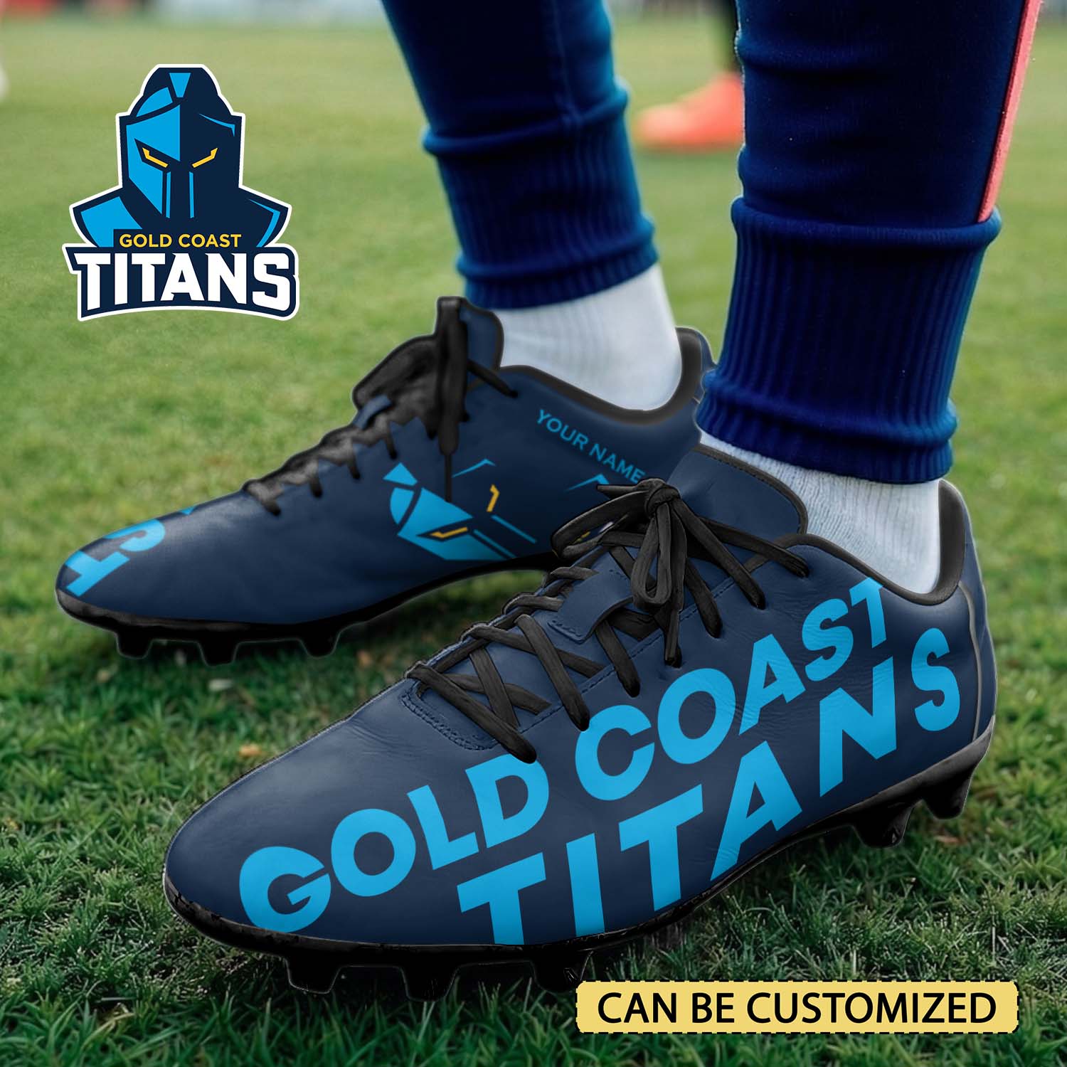 Auspiritmerch Gold Coast Titans Football Shoes Gift For Fans