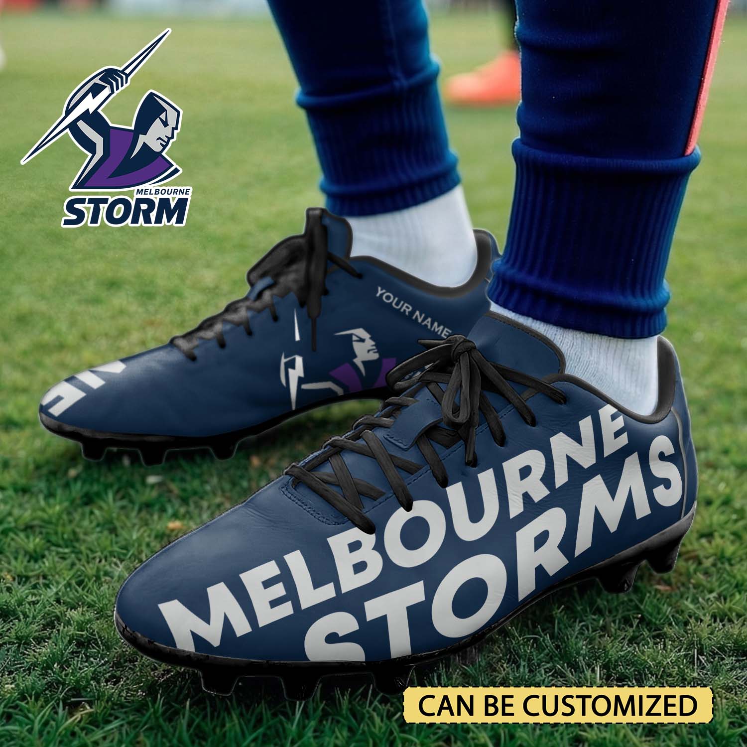 Auspiritmerch Melbourne Storm Football Shoes Gift For Fans