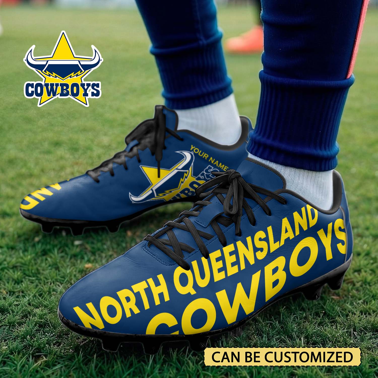 Auspiritmerch North Queensland Cowboys Football Shoes Gift For Fans