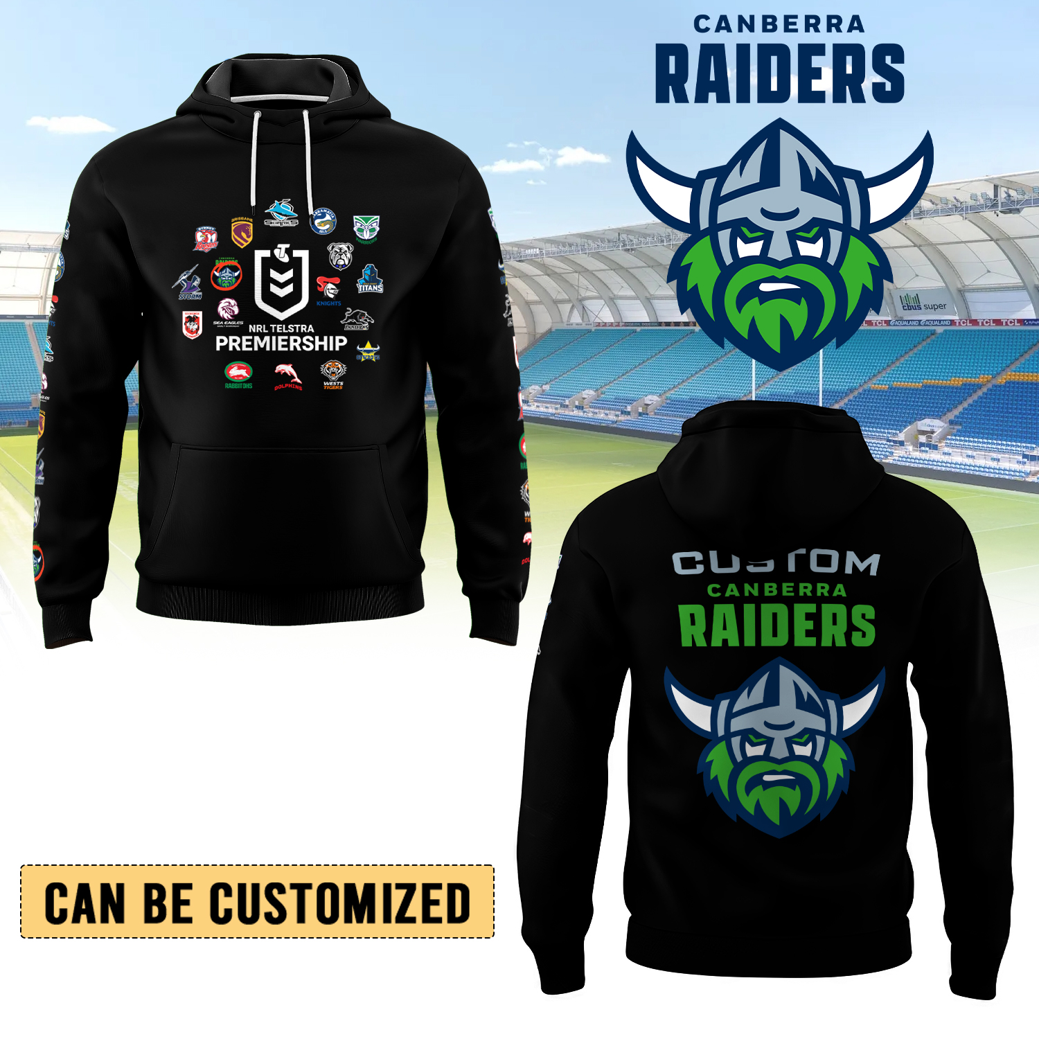 Auspiritmerch Canberra Raiders Hoodie Gift For Fans