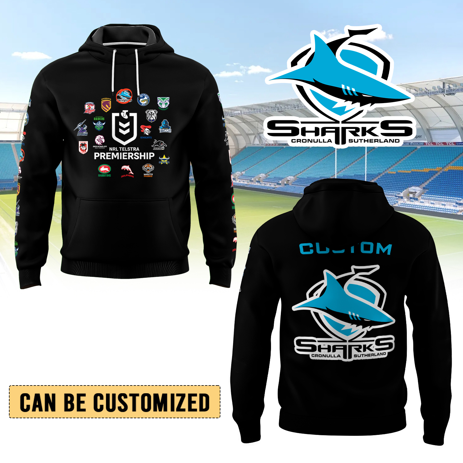 Auspiritmerch Cronulla-Sutherland Sharks Hoodie Gift For Fans