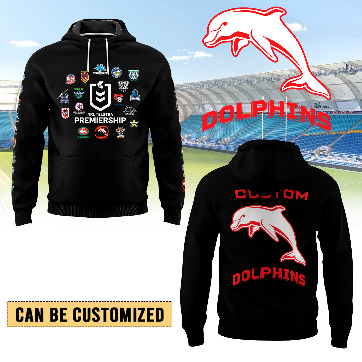 Auspiritmerch Dolphins Hoodie Gift For Fans