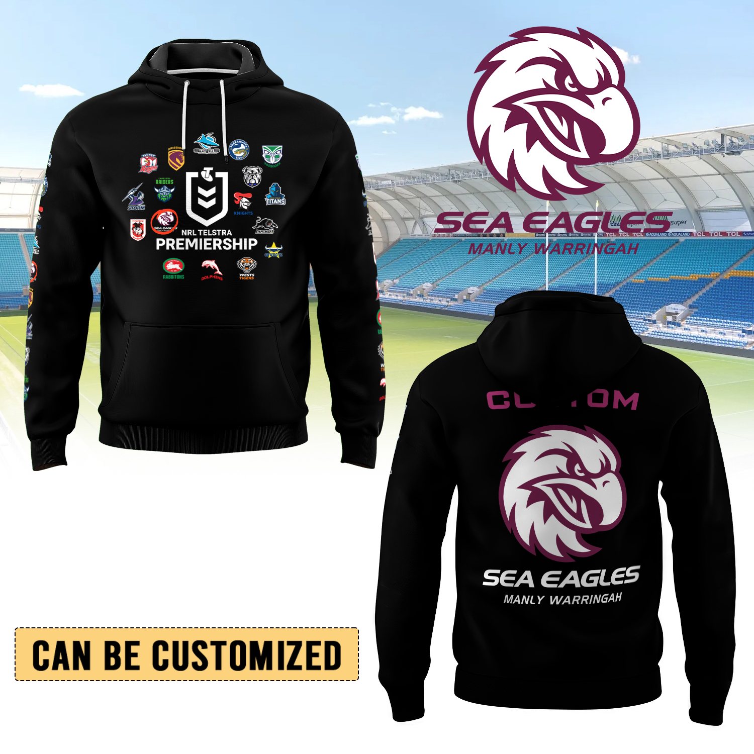 Auspiritmerch Manly Warringah Sea Eagles Hoodie Gift For Fans