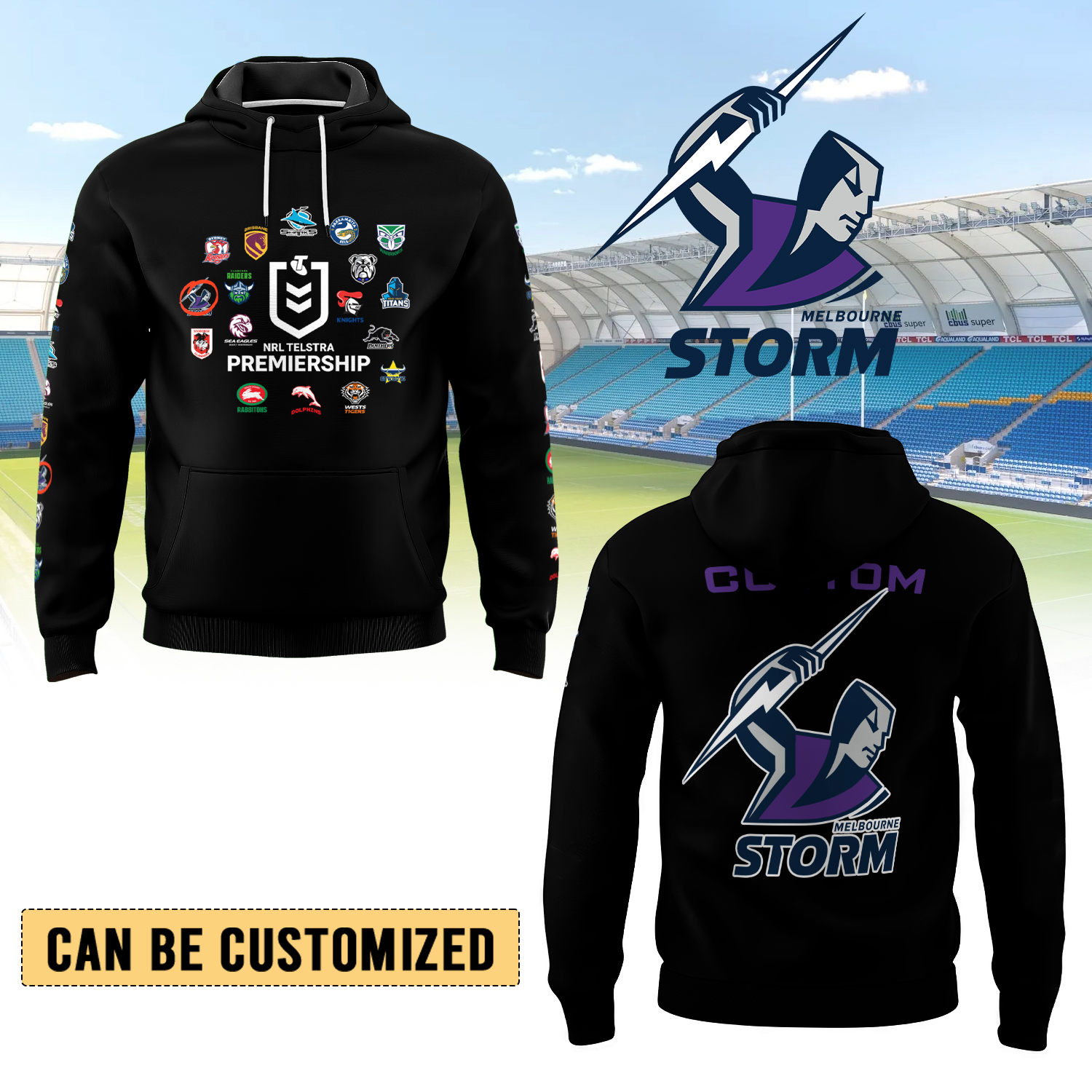 Auspiritmerch Melbourne Storm Hoodie Gift For Fans