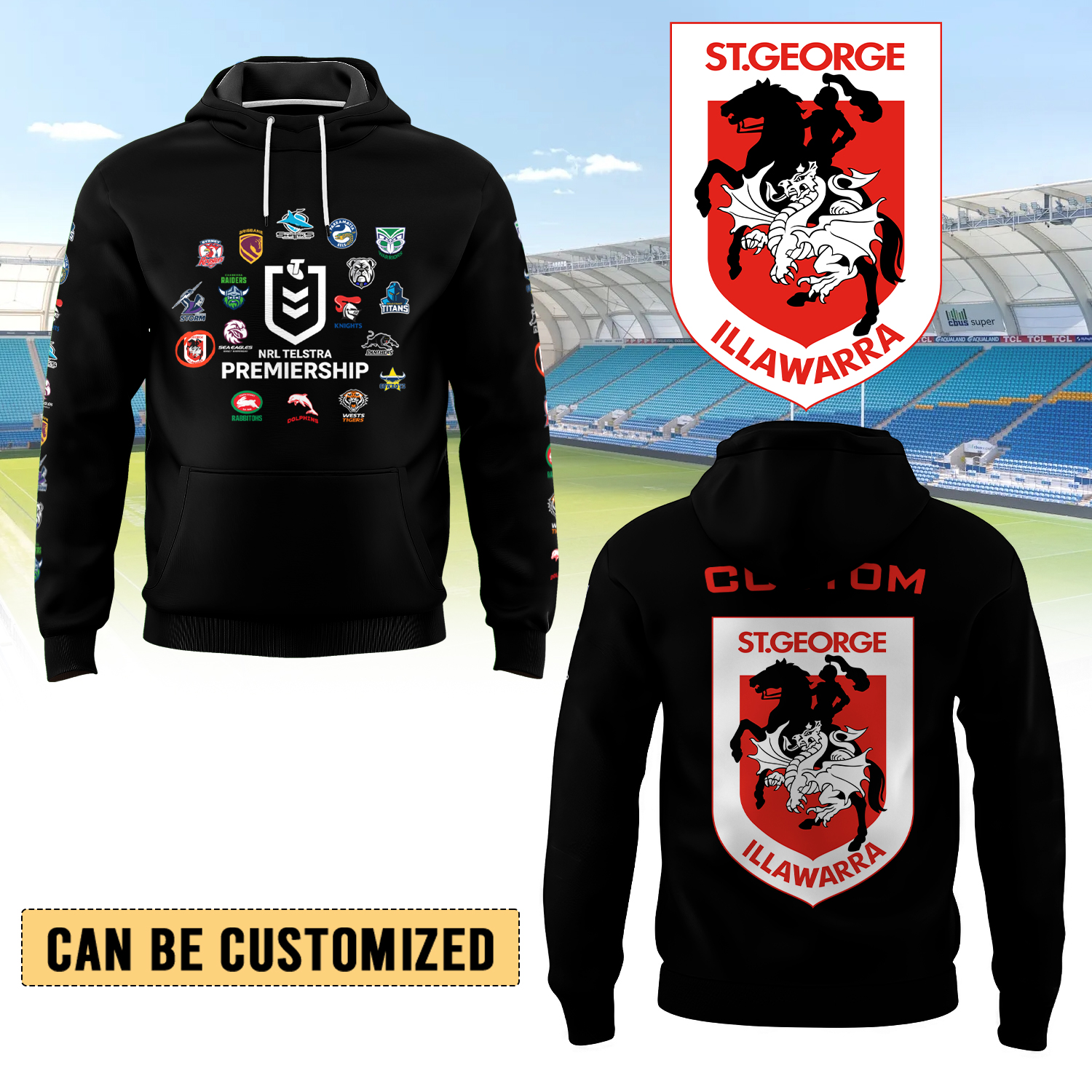 Auspiritmerch St. George Illawarra Dragons Hoodie Gift For Fans
