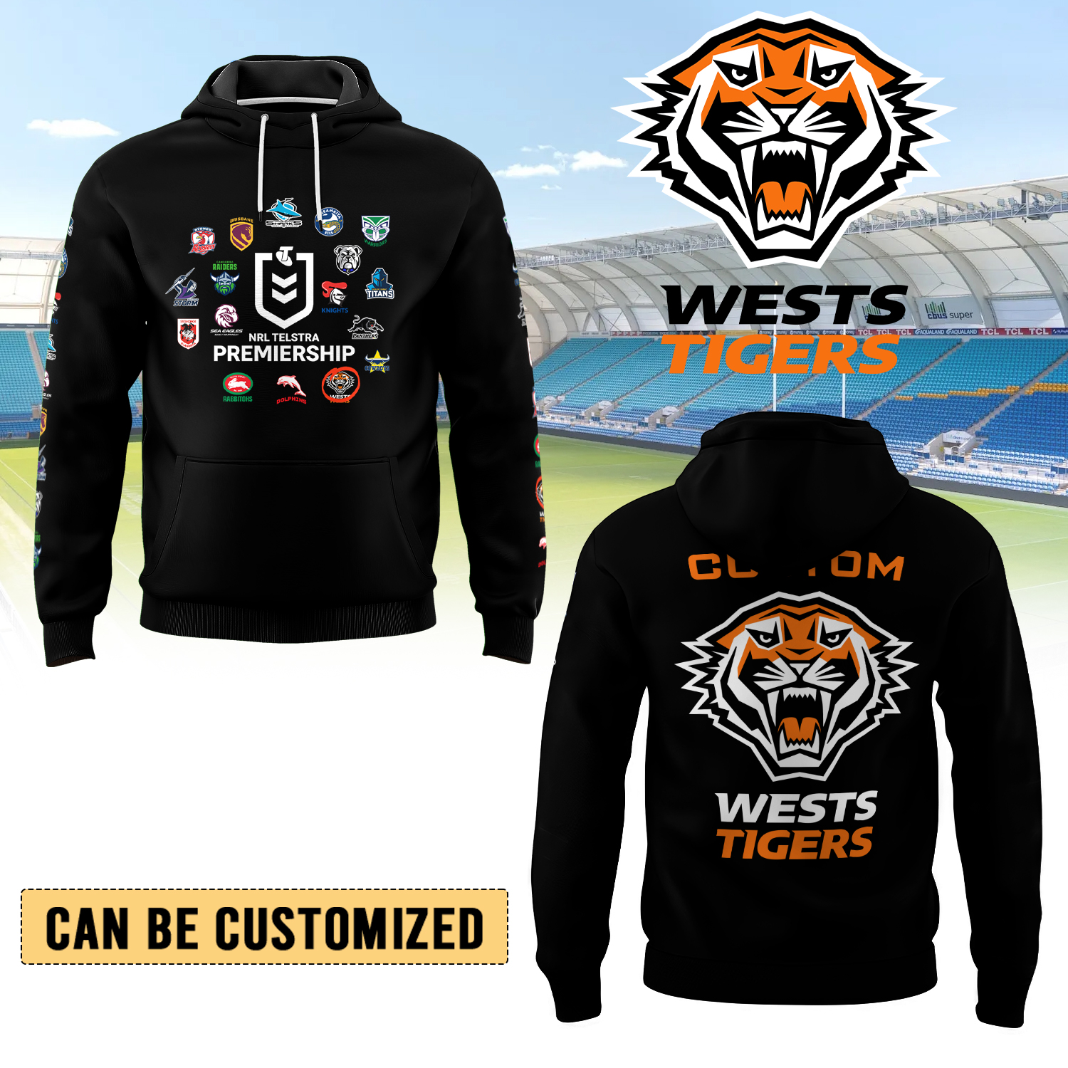 Auspiritmerch Wests Tigers Hoodie Gift For Fans