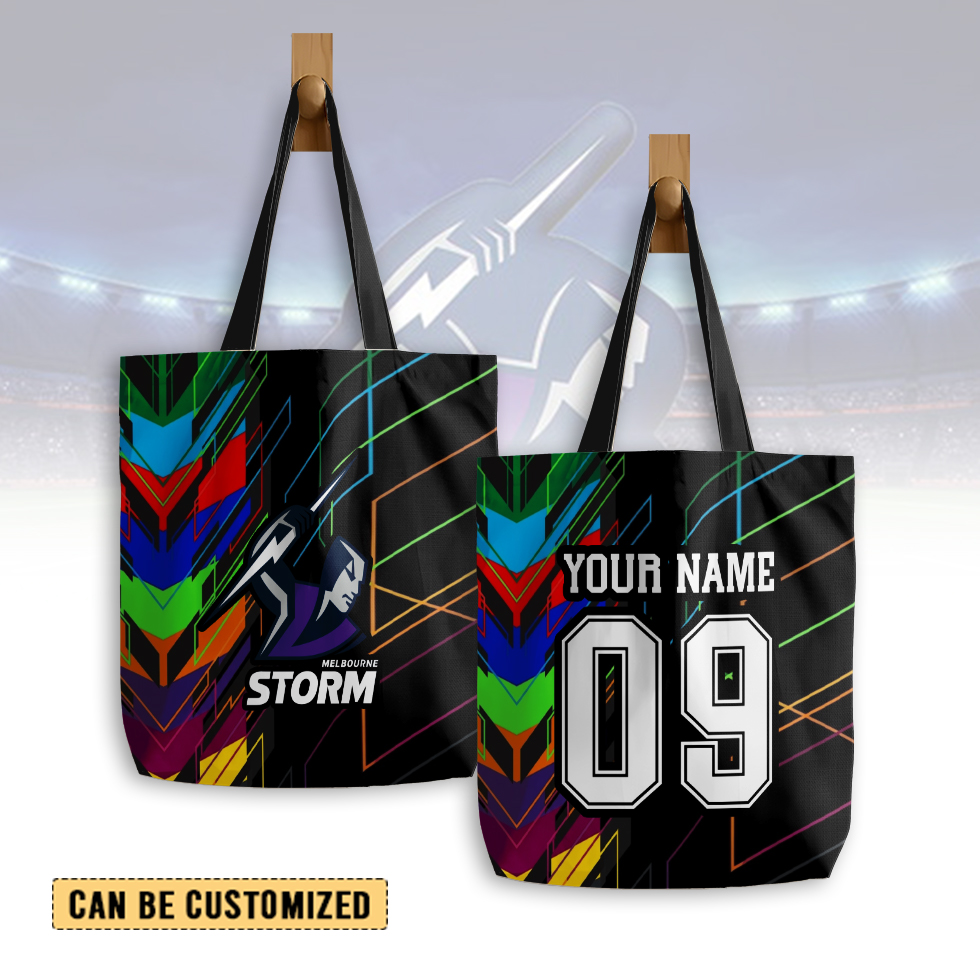 Auspiritmerch Melbourne Storm Personalized Tote Bags Gift For Fans