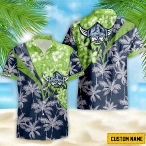 Auspiritmerch Canberra Raiders New Flowers Hawaiian Shirt Personalized Gifts