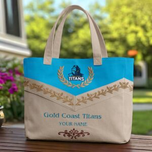 Auspiritmerch Gold Coast Titans Elegant Style Quilted Tote Bag Personalized Gifts