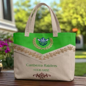 Auspiritmerch Canberra Raiders Elegant Style Quilted Tote Bag Personalized Gifts