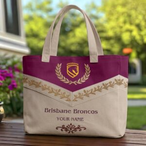 Auspiritmerch Brisbane Broncos Elegant Style Quilted Tote Bag Personalized Gifts