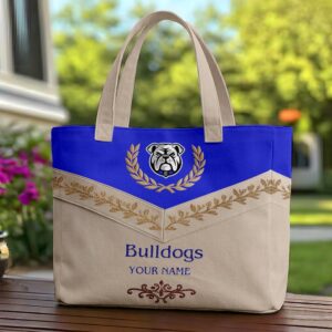 Auspiritmerch Canterbury-Bankstown Bulldogs Elegant Style Quilted Tote Bag Personalized Gifts
