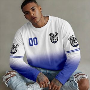 Auspiritmerch Canterbury-Bankstown Bulldogs Gradient Color Long Sweatshirt Personalized Gifts