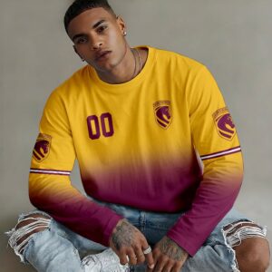 Auspiritmerch Brisbane Broncos Gradient Color Long Sweatshirt Personalized Gifts