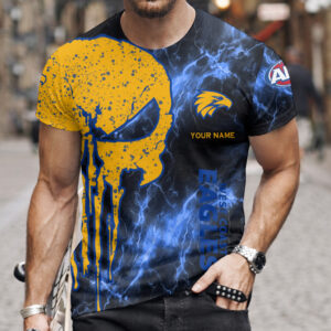 Auspiritmerch West Coast Eagles T-Shirt Custom Name Gift For Fan