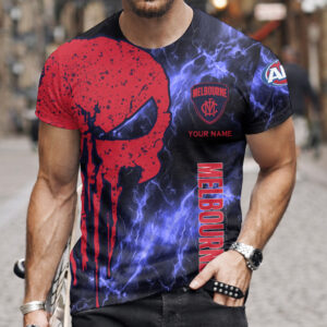 Auspiritmerch Melbourne Demons T-Shirt Custom Name Gift For Fan