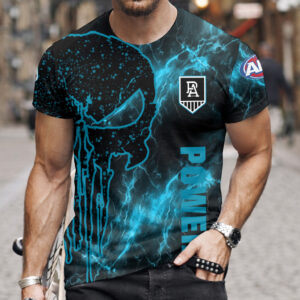 Auspiritmerch Port Adelaide T-Shirt Custom Name Gift For Fan