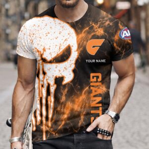 Auspiritmerch GWS Giants T-Shirt Custom Name Gift For Fan