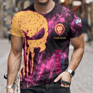Auspiritmerch Brisbane Lions T-Shirt Custom Name Gift For Fan