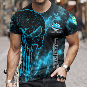 Auspiritmerch Cronulla-Sutherland Sharks T-Shirt Custom Name Gift For Fan